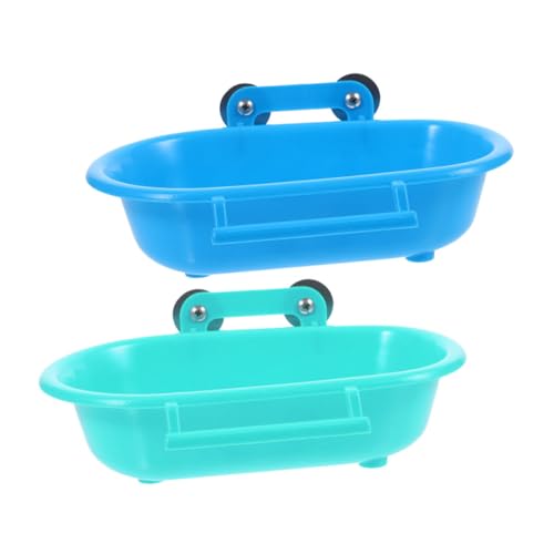 DECHOUS 2 Stück Teiliges Vogelbad aus Robustem Leichtem PP mit Multifunktionalem Design für Wellensittiche und Kleine Vögel Praktische Vogelbadewanne für Käfiginnenbereich zur DECHOUS 2 Stück Teiliges Vogelbad aus Robustem Leichtem PP mit Multifunktionalem Design für Wellensittiche und Kleine Vögel Praktische Vogelbadewanne für Käfiginnenbereich zur von DECHOUS
