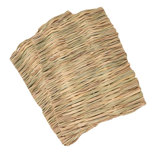 DECHOUS 2 Stücke Kaninchen Matte Natürliche Stroh Woven Bunny Bett Meerschweinchen Heu Matte Kauen Spielzeug Für Hamster Chinchilla Eichhörnchen Igel Kleine Haustier DECHOUS 2 Stücke Kaninchen Matte Natürliche Stroh Woven Bunny Bett Meerschweinchen Heu Matte Kauen Spielzeug Für Hamster Chinchilla Eichhörnchen Igel Kleine Haustier von DECHOUS