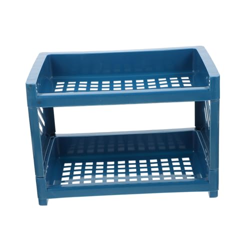 DECHOUS 2Stücke Doppelschicht Haustierbett Für Hamster Schlafbett Für Käfig Komfortable Ruhezone Für Kleine Gemütliches Design Navyblau von DECHOUS