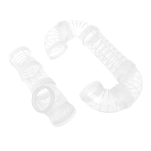 DECHOUS 2Stücke Hamster Käfigtunnel Außenliegendes Sportrohr aus Plastik Spielzeugröhre für Hamster Robust und Langlebig Weiß DECHOUS 2Stücke Hamster Käfigtunnel Außenliegendes Sportrohr aus Plastik Spielzeugröhre für Hamster Robust und Langlebig Weiß von DECHOUS
