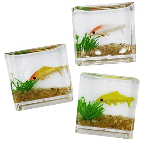 DECHOUS 3 Stück Koi-Aquarium klein gefälscht künstlich Puppenhaus Miniatur-Szenendekor Mini-Aquarium-Dekorationen Fischtankverzierung Mini -Hausdekoration Plastik Zufällige Farbe DECHOUS 3 Stück Koi-Aquarium klein gefälscht künstlich Puppenhaus Miniatur-Szenendekor Mini-Aquarium-Dekorationen Fischtankverzierung Mini -Hausdekoration Plastik Zufällige Farbe von DECHOUS