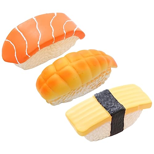 DECHOUS 3Stücke Teiliges Interaktives Aus Langlebigem Sushi Design Garnelen Und Seealgen Sushi Für Kauen Und Zahnpflege Für Welpen von DECHOUS
