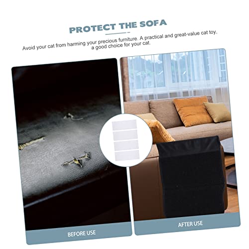 DECHOUS 4 Blätter Katze Kratzschutz Folie Flexible Transparente Möbel Schutzaufkleber Kratzfest Leicht Anzubringen Anti Scratch Sticker für Sofa Couch Möbel Katzenfreundliches Training von DECHOUS