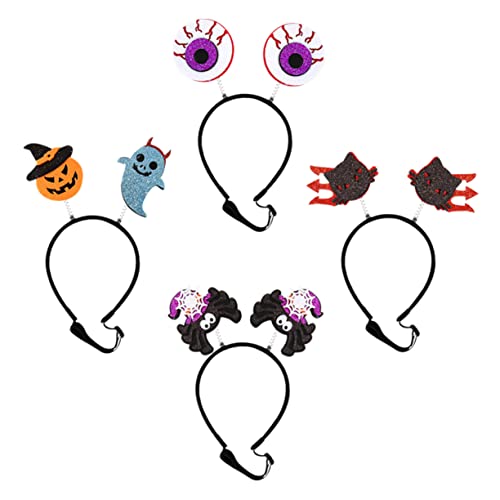 DECHOUS Haustier-Halloween-Stirnband-Set Hunde-/Katzen-kostüm-zubehör 4-teilig Stirnband- Haustier-Requisiten für Die Fotografie von DECHOUS