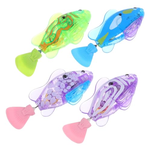 DECHOUS 4 Stück Interaktives Katzenspielzeug Elektrisches Schwimmspielzeug mit LED für Katzen Fördert Aktivität und Stressabbau für Indoor Spielspaß DECHOUS 4 Stück Interaktives Katzenspielzeug Elektrisches Schwimmspielzeug mit LED für Katzen Fördert Aktivität und Stressabbau für Indoor Spielspaß von DECHOUS