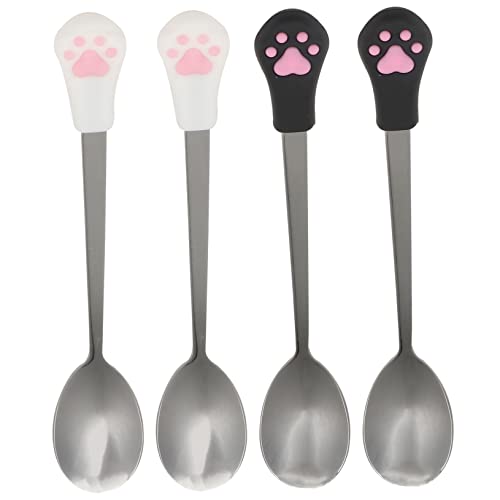 DECHOUS 4 Stück Löffel für Hundefutter und Katzenfutter Haustier Futterlöffel mit Pfotenabdruck Spülmaschinenfest und Hitzebeständig für Tägliches Füttern DECHOUS 4 Stück Löffel für Hundefutter und Katzenfutter Haustier Futterlöffel mit Pfotenabdruck Spülmaschinenfest und Hitzebeständig für Tägliches Füttern von DECHOUS