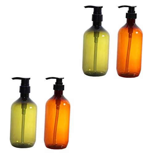 DECHOUS 4 Stück Shampoo-Flasche Kosmetikbehälter feuchtigkeitsspendende Spülung Haarspülung Seifenspender Shampoo-Spender Klimaanlage Shamboo-Flasche das Haustier von DECHOUS