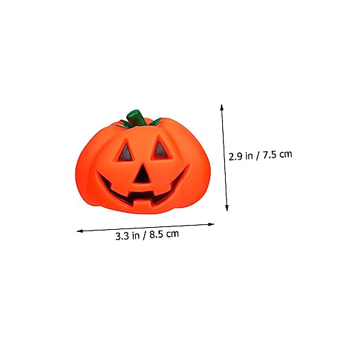 DECHOUS 4 Stück Teiliges Halloween Quietschspielzeug für Kleine Hunde Kürbis Kauspielzeug aus Strapazierfähigem Material Fördert Zahnpflege Spielerisches Training und Stressabbauendes von DECHOUS