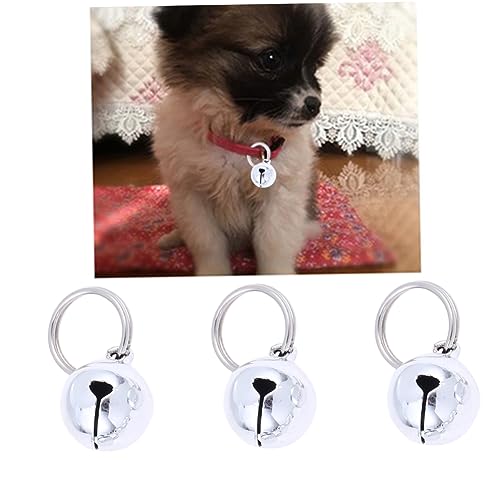 DECHOUS 6Stücke Silberne Pet Bells Kürbis Und Cartoon Form Anhänger Für Halsband Dekoration Für Haustiere Und Bastelprojekte von DECHOUS