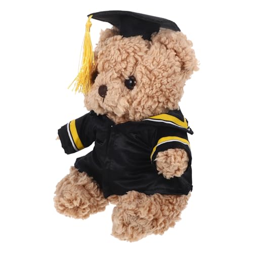 DECHOUS Abschluss Bär Plüschtier mit Doktorhut Gelbes Graduierungs für Absolventen Vielseitig Einsetzbar als Dekoration oder Langlebig Hoher DECHOUS Abschluss Bär Plüschtier mit Doktorhut Gelbes Graduierungs für Absolventen Vielseitig Einsetzbar als Dekoration oder Langlebig Hoher von DECHOUS