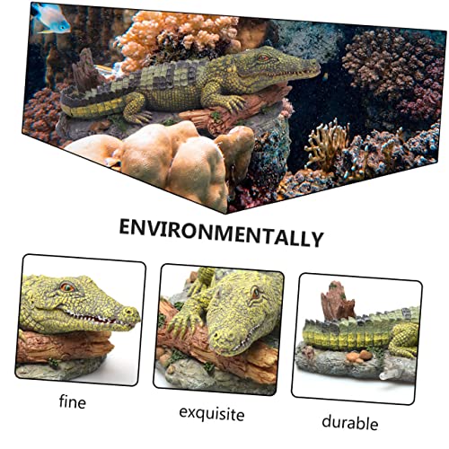 DECHOUS Aquarium Deko Statue Luftbetrieben Krokodil Resin Ornament Fischbecken Zubehör Naturgetreu Leicht Sicher DECHOUS Aquarium Deko Statue Luftbetrieben Krokodil Resin Ornament Fischbecken Zubehör Naturgetreu Leicht Sicher von DECHOUS