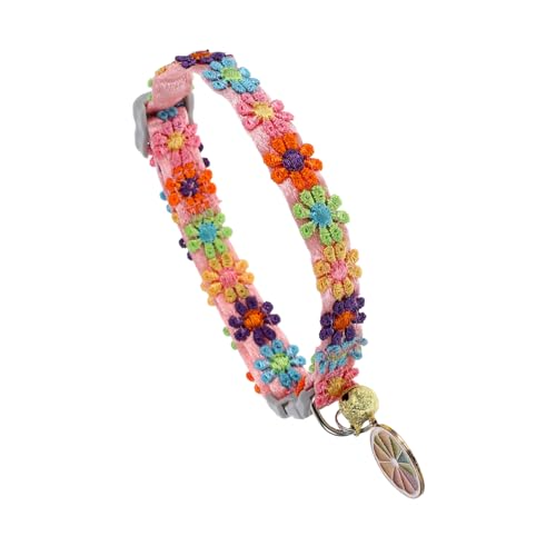 DECHOUS Bunter Spitzenblumenkragen für Katzen und Kätzchen Verstellbares Elastisches Haustierhalsband mit Glöckchen und Komfortabel für Tägliche Nutzung Partys und Besondere DECHOUS Bunter Spitzenblumenkragen für Katzen und Kätzchen Verstellbares Elastisches Haustierhalsband mit Glöckchen und Komfortabel für Tägliche Nutzung Partys und Besondere von DECHOUS