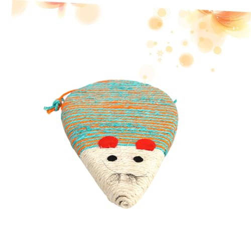 DECHOUS Buntes Katzenkratzbrett Imitationsmaus Kratzspielzeug für Katzen Krallenpflege und Möbel Schutz Kreatives Katzenspielzeug Platzsparend und Robust Zufällige Farbe Zufällige Farbe von DECHOUS