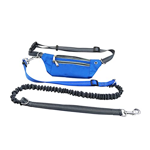 DECHOUS Freisprech Hundeleine Mit Verstellbarem Taillengurt Für Jogging Und Training Mit Hunden Reflektierende Nähte Für Royalblue von DECHOUS