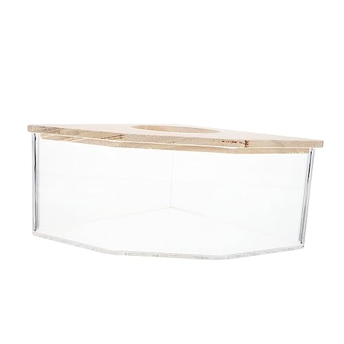 DECHOUS Hamster Sandbad Ecktoilette Für Kleintiere – Badezimmer Mit Sauna-Elementen - Ideal Für Hamster Rennmäuse Und Ratten – Hygienisches Sandkasten Bad Für Gesunde Tierpflege DECHOUS Hamster Sandbad Ecktoilette Für Kleintiere – Badezimmer Mit Sauna-Elementen - Ideal Für Hamster Rennmäuse Und Ratten – Hygienisches Sandkasten Bad Für Gesunde Tierpflege von DECHOUS