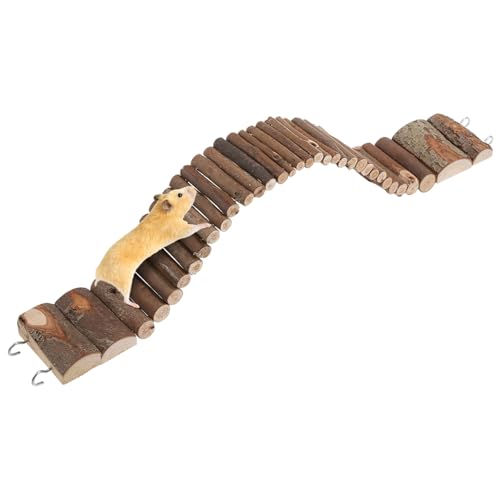 DECHOUS Hamsterbrücke Aus Holz Flexibles Für Kleine Haustiere Für Hamsterkäfige Fördert Spielgewohnheiten Sicheres Naturholz DECHOUS Hamsterbrücke Aus Holz Flexibles Für Kleine Haustiere Für Hamsterkäfige Fördert Spielgewohnheiten Sicheres Naturholz von DECHOUS