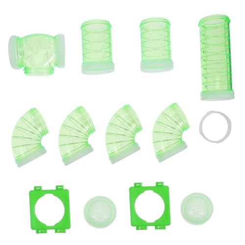 DECHOUS Hamsterkäfig Röhrensystem Teiliges DIY Verbindungsset aus Langlebigem Kunststoff Flexibler Externer Tunnel für Kleine Haustiere Transparentes Kleintiertunnel Zubehör Individuell DECHOUS Hamsterkäfig Röhrensystem Teiliges DIY Verbindungsset aus Langlebigem Kunststoff Flexibler Externer Tunnel für Kleine Haustiere Transparentes Kleintiertunnel Zubehör Individuell von DECHOUS