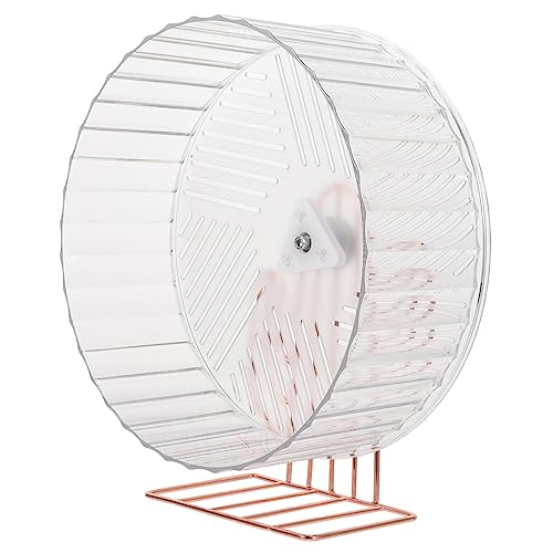 DECHOUS Hamsterrad mit Stabilem Ständer Großes Laufrad für Hamster Rennmäuse Igel und Chinchillas Robustes Kleintier Übungsrad für Aktivität und Spielspaß im Käfig Zufällige Farbe von DECHOUS