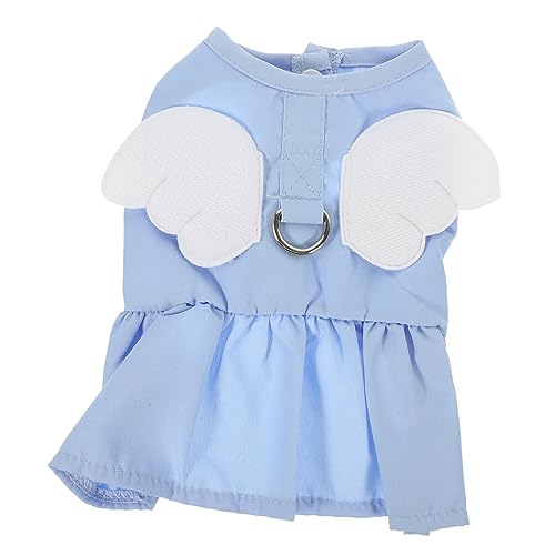 DECHOUS Haustierkleid Für Katzen Und Kleine Sommerkleid Mit Design Und Geschirr Haken Waschbare Atmungsaktive Tierbekleidung von DECHOUS