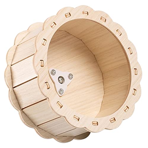 DECHOUS Hölzernes Laufradspielzeug für Kleine Haustiere Sonnenblumen Rad für Hamster Rennmäuse und Komfortables für Bewegung und Training DECHOUS Hölzernes Laufradspielzeug für Kleine Haustiere Sonnenblumen Rad für Hamster Rennmäuse und Komfortables für Bewegung und Training von DECHOUS