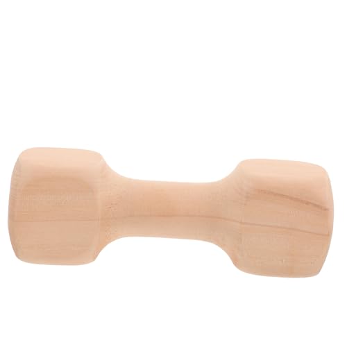 DECHOUS Holz Dumbbell Kauspielzeug für Hunde Langlebiges Interaktives Molaren mit Zahnreinigungsfunktion Kompakt und Robust Geeignet für Welpen und Kleine bis Mittelgroße Hunde von DECHOUS