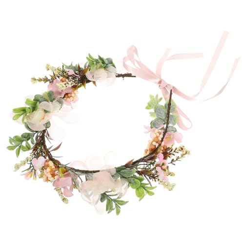 DECHOUS Hundehalsband mit Künstlichen Blumen Verstellbares Leichtes Haustier Hochzeitsblumenkranz Tragbares Hundehalsband für Fotoshootings und Festliche Anlässe Komfortabel und Elegant von DECHOUS