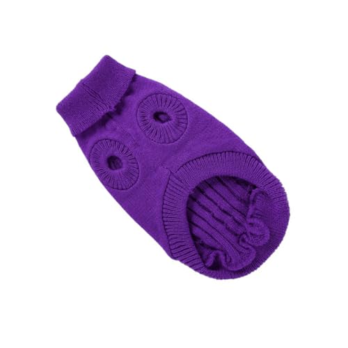 DECHOUS Hundepullover Winter Warm Einfarbig Xs für Kleine Hunde Haustierpullover Hundebekleidung Bequem Leicht Anzuziehen für Weihnachten und Besondere Anlässe von DECHOUS