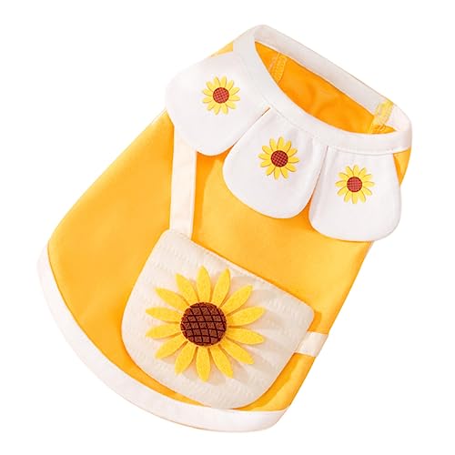 DECHOUS Hundeshirt für Sommer Ärmellose Weste mit Cartoon Design Stylische Haustierkleidung für Kleine und Mittelgroße Hunde für Besondere Anlässe und Fotoshootings Bequeme und von DECHOUS
