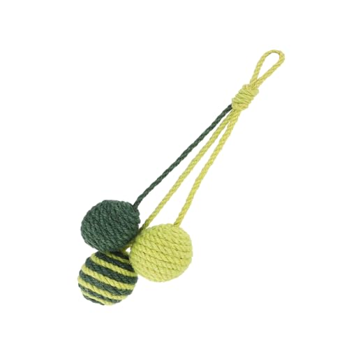 DECHOUS Katzenspielzeug Teaser Stick Mit Bissfesten Hanfbällen Interaktives Für Katzen Langlebiges Katzenspielzeug Für Haustiere Design Für Beschäftigung DECHOUS Katzenspielzeug Teaser Stick Mit Bissfesten Hanfbällen Interaktives Für Katzen Langlebiges Katzenspielzeug Für Haustiere Design Für Beschäftigung von DECHOUS