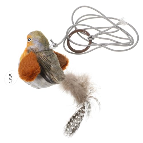 DECHOUS Katzenspielzeug Vogel Mit Geräuschfunktion Interaktives Hängendes Für Katzen Lustiger Zeitvertreib Mit Flexiblem Seil Und Aufhängering Für Innenräume Und Katzenliebhaber DECHOUS Katzenspielzeug Vogel Mit Geräuschfunktion Interaktives Hängendes Für Katzen Lustiger Zeitvertreib Mit Flexiblem Seil Und Aufhängering Für Innenräume Und Katzenliebhaber von DECHOUS