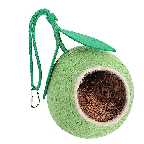 DECHOUS Kokosnussschale Vogelhaus Für Papageien Hängendes Und Rückzugsort Für Kleinvögel Und Langlebig Garten von DECHOUS