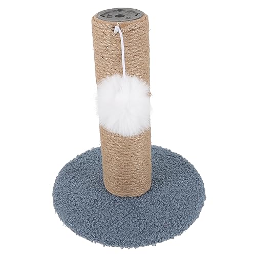 DECHOUS Kratzsäule für Katzen mit Hängendem Ball Tiefblauer Kratzpfosten Platzsparender Katzenkratzbaum für Wohnungskatzen Pfotenfreundlich rutschfest Langlebiges Katzenzubehör von DECHOUS