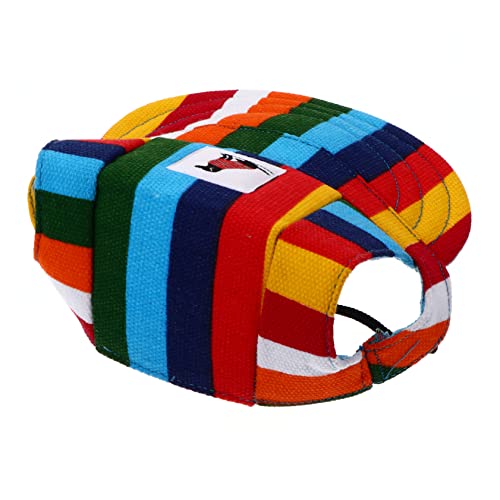 DECHOUS Pet Baseball Cap für Hunde Verstellbare Kappe mit Atmungsaktiven Ohrlöchern Streifenmuster Sonnenschutz für Outdoor Aktivitäten für Kleine und Mittelgroße Hunde DECHOUS Pet Baseball Cap für Hunde Verstellbare Kappe mit Atmungsaktiven Ohrlöchern Streifenmuster Sonnenschutz für Outdoor Aktivitäten für Kleine und Mittelgroße Hunde von DECHOUS