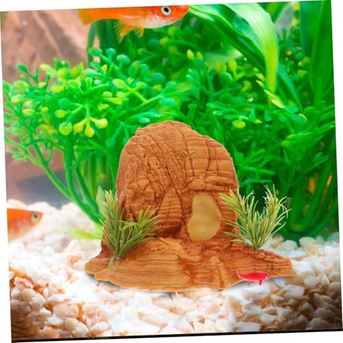 DECHOUS Reptilienhöhle aus Resin Kleines Versteck für Wasserschildkröten und Terrarien Dekorative Aquarium Höhle Multifunktional Natürlicher Lebensraum für Echsen und Fische DECHOUS Reptilienhöhle aus Resin Kleines Versteck für Wasserschildkröten und Terrarien Dekorative Aquarium Höhle Multifunktional Natürlicher Lebensraum für Echsen und Fische von DECHOUS