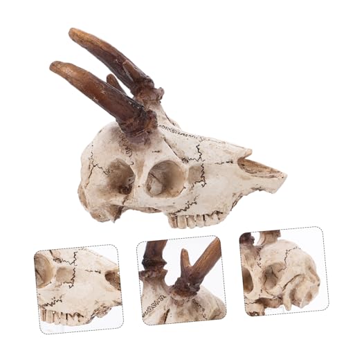 DECHOUS Reptilienversteck Mittlere Resin Elchschädel Aquarium Terrarium Deko Schlange Fischbecken Versteck Kletterhöhle Langlebig für Eidechsen und Geckos DECHOUS Reptilienversteck Mittlere Resin Elchschädel Aquarium Terrarium Deko Schlange Fischbecken Versteck Kletterhöhle Langlebig für Eidechsen und Geckos von DECHOUS