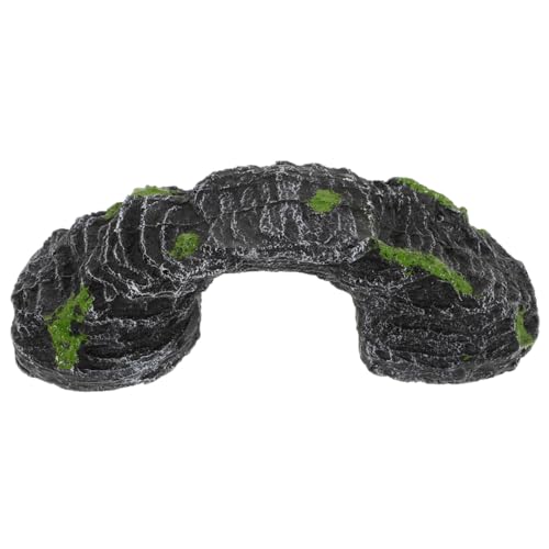 DECHOUS Resin Schildkrötenplattform Terrarium Basking Spot Kletterrampe Versteck für Reptilien Aquarium Dekoration Geeignet für Schildkröten und Geckos von DECHOUS