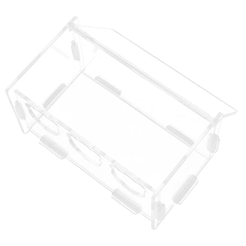 DECHOUS Rutin Hühnerfutterbox Transparente Fütterungsbox Für Haustiere Einfache Reinigung Große Kapazität Für Hühner Wachteln Und Andere Kleintiere von DECHOUS