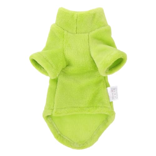 DECHOUS Sphynx Katzenpullover Winterkleidung mit Hohem Kragen Weicher Wärmender Katzenmantel für Haarlose Katzen Ärmeln Geeignet für Kalte Jahreszeiten und Outdoor Hellgrün von DECHOUS