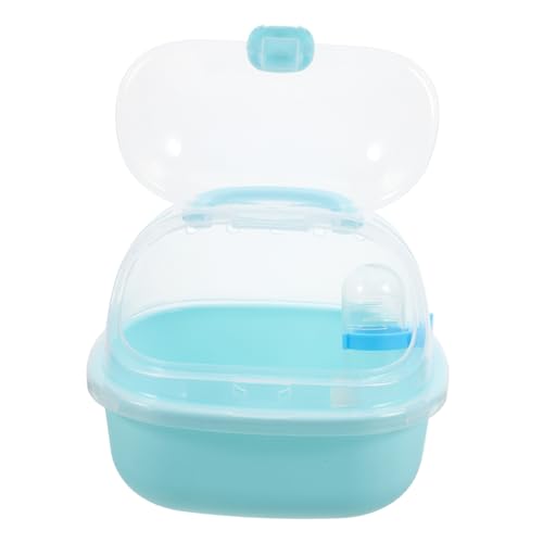 DECHOUS Transparenter Hamster Tragkäfig aus Robustem Atmungsaktiv und Stilvoll Komfortables Outdoor Reisetransportbehältnis für Kleine Haustiere Wie Hamster für Ausflüge und Camping von DECHOUS