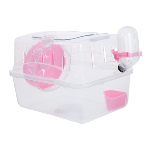 DECHOUS Transparenter Tragbarer Hamsterkäfig aus Robustem Kunststoff Sicheres Kleintier Reisekäfig für Meerschweinchen Kleine Haustiere Multifunktional und Ausbruchsicher für Unterwegs DECHOUS Transparenter Tragbarer Hamsterkäfig aus Robustem Kunststoff Sicheres Kleintier Reisekäfig für Meerschweinchen Kleine Haustiere Multifunktional und Ausbruchsicher für Unterwegs von DECHOUS