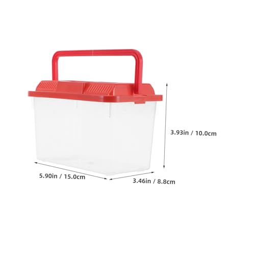 DECHOUS Transparenter Tragbarer Kunststoff Terrarien Transportbehälter mit Griff Vielseitiger Kleintier Tank für Schildkröten Schlangen und Fische Robustes Abs Material Einfache DECHOUS Transparenter Tragbarer Kunststoff Terrarien Transportbehälter mit Griff Vielseitiger Kleintier Tank für Schildkröten Schlangen und Fische Robustes Abs Material Einfache von DECHOUS