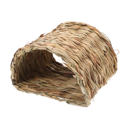 DECHOUS Versteckbett Aus Naturgras Für Kleine Haustiere, Geeignet Für Kaninchen Und Chinchillas, Handgewebt, Atmungsaktiv Und Leicht Zu Reinigen DECHOUS Versteckbett Aus Naturgras Für Kleine Haustiere, Geeignet Für Kaninchen Und Chinchillas, Handgewebt, Atmungsaktiv Und Leicht Zu Reinigen von DECHOUS