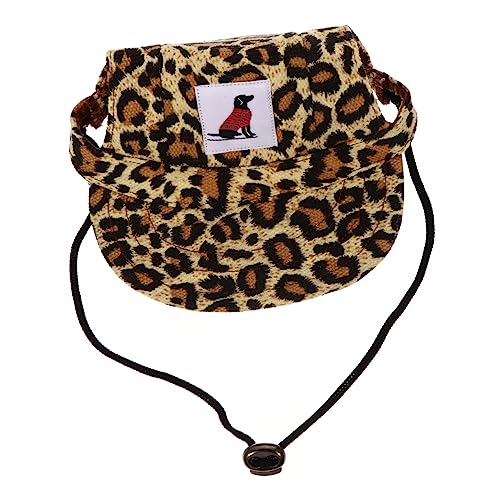 DECHOUS Verstellbare Haustier Baseballmütze Mit Sonnenschutz Für Leopard Outdoor Reisehut Für Maximalen Und Stil von DECHOUS
