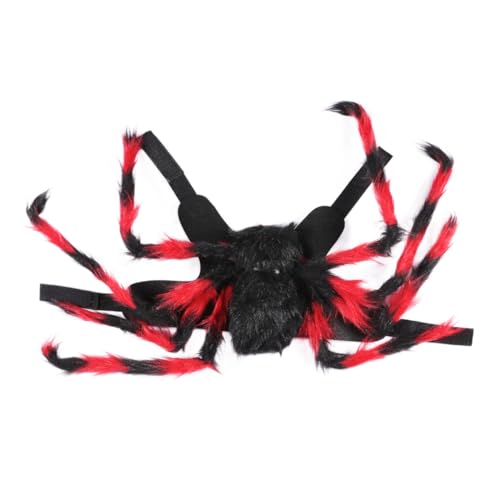 DECHOUS Verstellbares Halloween Haustier-spinnenkostüm mit Langen Beinen Lustiges Hundegeschirr Komfortabel Langlebig für Halloween Party-Outfits von Kleinen bis Mittleren Haustieren von DECHOUS