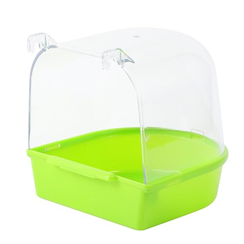 DECHOUS Vogelbadewanne für Kleine Vögel Abgedeckte Badewanne für Kanarienvögel Wellensittiche und Papageien Grün Innenkäfig Zubehör DECHOUS Vogelbadewanne für Kleine Vögel Abgedeckte Badewanne für Kanarienvögel Wellensittiche und Papageien Grün Innenkäfig Zubehör von DECHOUS