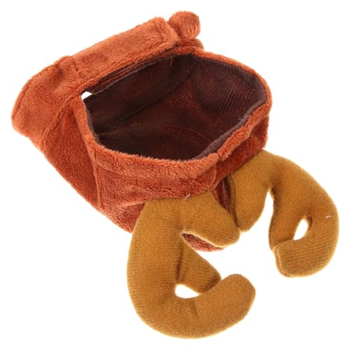 DECHOUS Weihnachtliches Haustier Rentier Geweih Stirnband Niedliche Pet Cap für Kleine Hunde und Katzen Festliches Hundeaccessoire für Party Fotoshooting und Cosplay und Bequem von DECHOUS