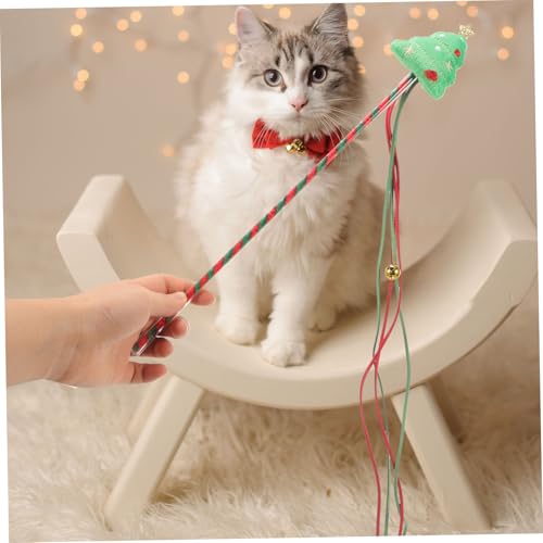 DECHOUS Weihnachtliches Interaktives Katzenspielzeug Set mit Kauspielzeug und Festlichem Katzenhalsband Fördert Zahngesundheit Geeignet für Hauskatzen und Kätzchen Klassisches DECHOUS Weihnachtliches Interaktives Katzenspielzeug Set mit Kauspielzeug und Festlichem Katzenhalsband Fördert Zahngesundheit Geeignet für Hauskatzen und Kätzchen Klassisches von DECHOUS