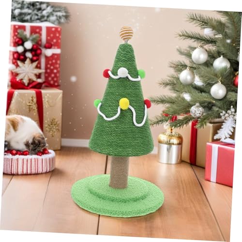 DECHOUS Weihnachtsbaumkatze Ball Katzenkratzbaum Kratzbaum Für Katzen Katzenkratzer -postbaum Kätzchen Versorgung Kratzbaum Für Kätzchen Kratzbäume Für Katzen Grün Schaum von DECHOUS