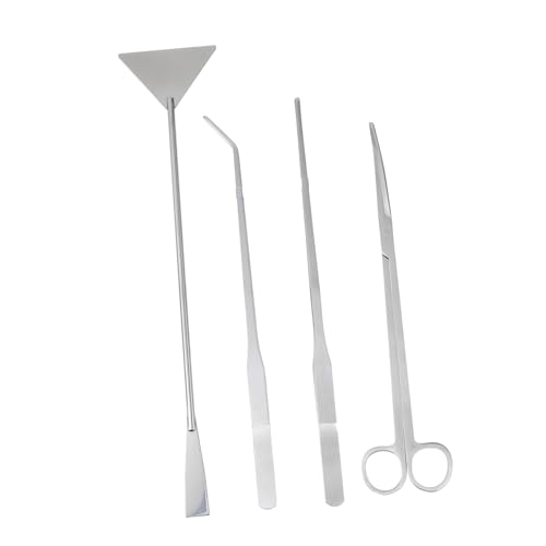 DECOMELODY Edelstahl Wasserpflanze Pinzette Kit Aquarium Dekoration Saubere Werkzeuge Set von DECOMELODY