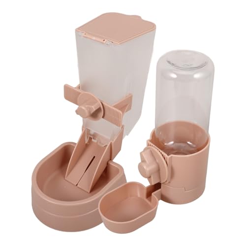 DECOMELODY 1 Satz Automatische Wasserzufuhr Spender Für Haustiere Katzenspender Haustierbedarf Katzenwasserspenderbrunnen Wasserspender Für Welpen Hängend Hunde Trinken Katzentränke Abs Rosa von DECOMELODY